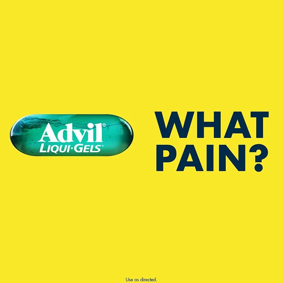 Advil Liqui-Gels Pain Reliever/Fever Reducer, Solubilized Ibuprofen 200mg, 2/Packet, 50 Packets/Box (016902)