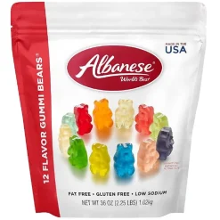 Gummy & Chewy Candy<Albanese Fruity 12 Flavor Gummi Bears, 36 oz, 12 (ACG53336)
