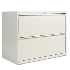 Discount 2-Drawer Mobile Lateral File Cabinet, Letter/Legal Size, Lockable, 28.375"H x 36"W x 19.25"D, Light Gray (ALELF3629LG) File Cabinets