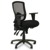 Sale Etros Series Mesh Back Fabric Computer and Desk Chair, Black (ALEET4017) Office Chairs