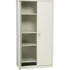 New Fixed Shelf Storage Cabinet, Putty, 4-Shelf, 36"W x 18"D x 72"H (ALECM7218PY) Storage Cabinets