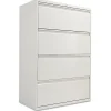 Online ® Four-Drawer Lateral File Cabinet, 36w x 18d x 52 1/2h, Light Gray (ALELF3654LG) File Cabinets