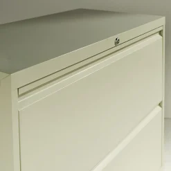 Online ® Four-Drawer Lateral File Cabinet, 36w x 18d x 52 1/2h, Light Gray (ALELF3654LG) File Cabinets