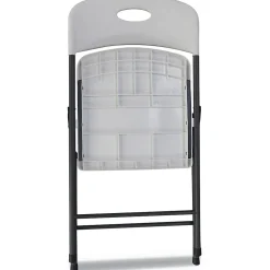 Discount Resin Office Folding Chair, White, 4/Carton (ALEFR9402) Folding & Stacking