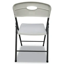 Discount Resin Office Folding Chair, White, 4/Carton (ALEFR9402) Folding & Stacking