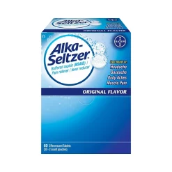 Alka-Seltzer Original Flavor 325mg Buffered Aspirin (NSAID) Tablet, 2/Pouch, 30 Pouches/Box (64038)