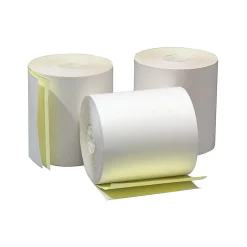Sale Carbonless Cash Register Paper Rolls, 3" x 100', 50 Rolls/Pack (3410) Pos Paper