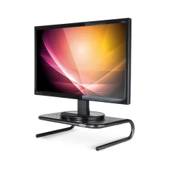 Allsop The Metal Art Jr. Monitor Stand, Pearl Black, 2/Pack (31958)* Monitor Mounts & Stands