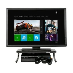 Allsop The Metal Art Jr. Monitor Stand, Pearl Black, 2/Pack (31958)* Monitor Mounts & Stands