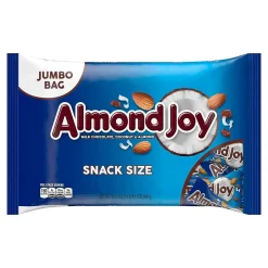 Chocolate<Almond Joy Snack Size Milk Chocolate Candy Bar, 20.1 oz., 2/Pack (246-00348)