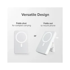 ALOGIC Lift 4-in-1 Magnetic USB-A/USB-C Power Bank, 10000 mAh, White (L10KPBWH)