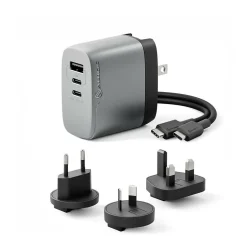 ALOGIC Rapid Power USB-A/USB-C Wall Charger for Multiple Brands, Space Gray/Black (WCM3X67-SGR)