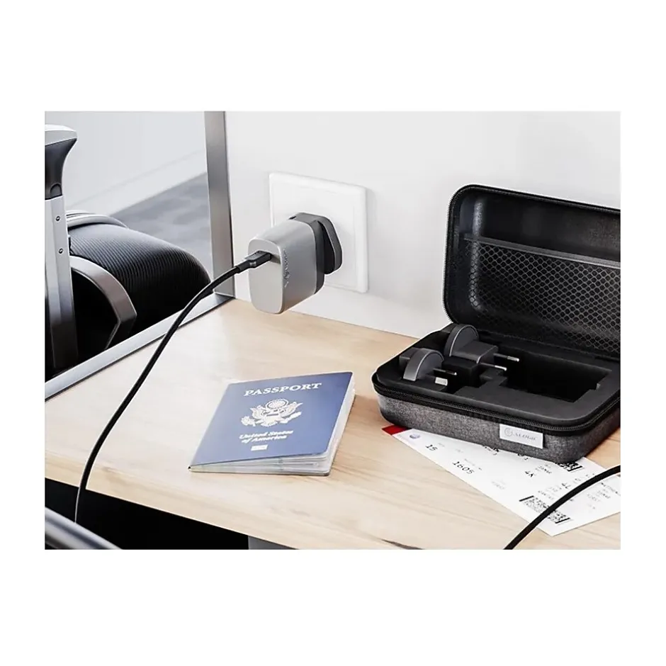 ALOGIC Rapid Power USB-C Wall Charger for Multiple Brands, Space Gray/Black (WCM1X67-SGR)