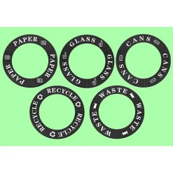 Alpine Industries Cardboard Trash & Recycling Bin Combo, 84 Gallon, Black (471-03-BLK)