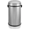 Alpine Industries Commercial Trash Can with Swing Lid, Stainless Steel, 17 Gallon (470-65L-1)