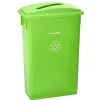Alpine Industries Lime Green Commercial Indoor Recycling Bin with Paper Slot Lid, 3-Pack (4778-4-LGRN-3)