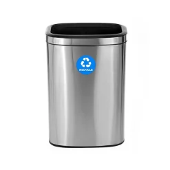 Alpine Industries Recycling Station, 10.5 Gallon, Silver (ALP470-40L-R)