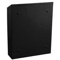 Alpine Industries Stainless Steel Outdoor Cigarette Receptacle, 1 Gallon, Black (490-01-BLK)