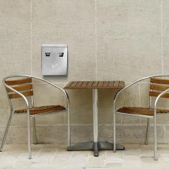 Alpine Industries Stainless Steel Outdoor Cigarette Receptacle (490-01-SS)