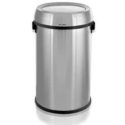 Alpine Industries Stainless Steel Trash Can with Swing Lid, 17-Gallon (ALP470-65L-1)
