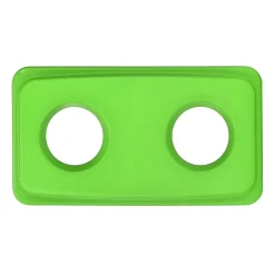 Alpine Industries Alpine Polypropylene Can with Bottle Recycling Lid, 23-Gallon, Lime Green, 3/Pack (4778-3-LGRN-3)