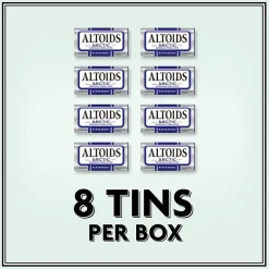 Gum & Mints<Altoids Sugar Free Peppermint Mints, 9.6 oz., 8 Pieces/Pack, 8/Box (209-00488)
