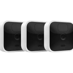 Security Cameras & Systems<Blink Amazon Wireless Indoor Security Camera, Three Camera Kit, White/Black (B07X5FCW3X)