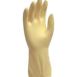 Work Gloves<Ambitex Pro L6500 Series Flock Lined Latex Gloves, Yellow, Small, 12 Pairs (LSM6500)