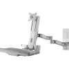 Amer Adjustable Monitor Mounting Kit, Up to 24", White (AMR1WSL)* Monitor Mounts & Stands