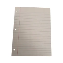 American Paper Wide Ruled Filler Paper, 8.5" x 11", 3-Hole Punched, 500 Sheets/Pack (130P-20) Sale