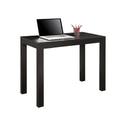 Sale Home Parsons 39" W Desk with Drawer, Black Oak (9178396) Office Desks