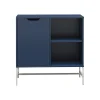 Online Modine 30"H 2-Shelf Bookcase with Adjustable Shelf, Navy (3483837COM) Bookcases