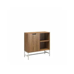 Outlet Modine 30"H 2-Shelf Bookcase with Adjustable Shelf, Walnut (3483905COM) Bookcases