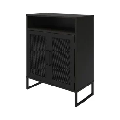 Sale Purdue 30" Storage Cabinet with 3 Shelves, Black Oak (3558335COM) Storage Cabinets