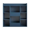 New Tyler 40.8"H 9-Shelf Bookcase, Navy Particle Board (4865837COM) Bookcases