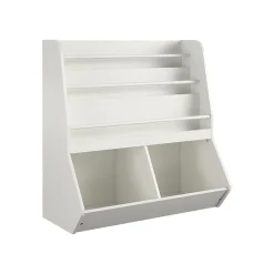 Best Tyler 36"H 5-Shelf Bookcase, White Particle Board (4947013COM) Bookcases