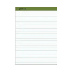 Ampad Earthwise Notepads, 8.5" x 11.75", Wide Ruled, White, 50 Sheets/Pad, 12 Pads/Pack (TOP 20-172R) Sale