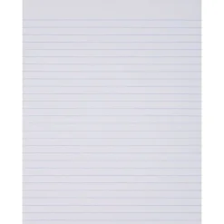 Ampad Glue Top Ruled Pads, Wide Rule, Letter Size, White, 50-Sheet Pads/Pack, Dozen (21-112) New