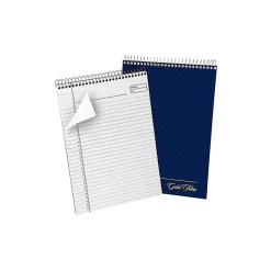 Ampad Gold Fibre Designer Series Notepad, 8.5" x 11.75", Wide, White, 70 Sheets/Pad (20-815) Navy Blue Outlet