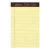 Ampad Gold Fibre Notepads, 5" x 8", College Ruled, Canary, 50 Sheets/Pad, 12 Pads/Pack (TOP 20-004R)
