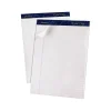 Ampad Gold Fibre Notepads, 8.5" x 11.75", Wide Ruled, White, 50 Sheets/Pad, 12 Pads/Pack (TOP 20-070) New