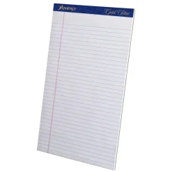 Ampad Gold Fibre Notepads, 8.5" x 14", Wide Ruled, Ivory, 50 Sheets/Pad, 12 Pads/Pack (TOP 20-080R) New