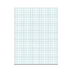 Ampad Graph Writing Pad 8-1/2x11", Quad Ruling Graph Paper, 8 Squares/Inch, White, 50 Sheets/Pad Online