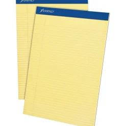 Ampad Legal Pads, 8-1/2" x 11", Narrow Ruled, Canary, 50 Sheets/Pad, 4 Pads/Pack (20-215) Hot