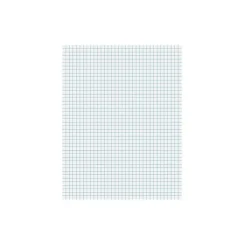 Ampad Notepad, 8.5" x 11", Quad Ruled, White, 50 Sheets/Pad (TOP22-030C) Clearance