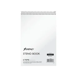 Ampad Steno Pad, 6" x 9", Gregg, White, 60 Sheets/Pad (TOP 25-470) Outlet