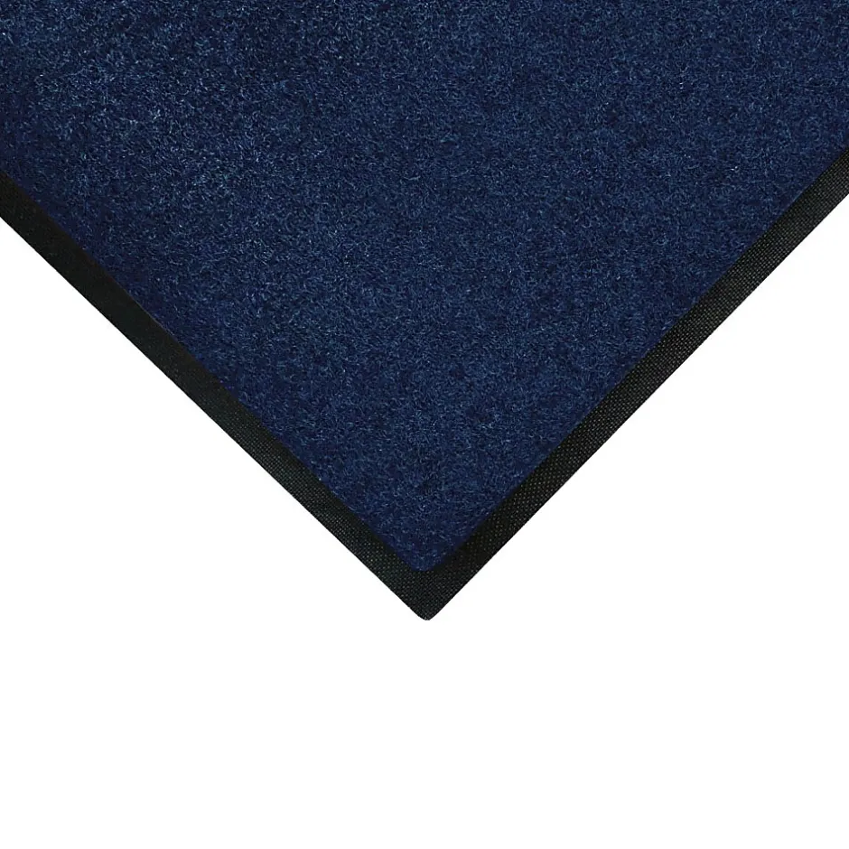 Floor Mats<M + A Matting Anderson Brush Hog Nylon Entrance Mat, 4' x 20', Navy Brush