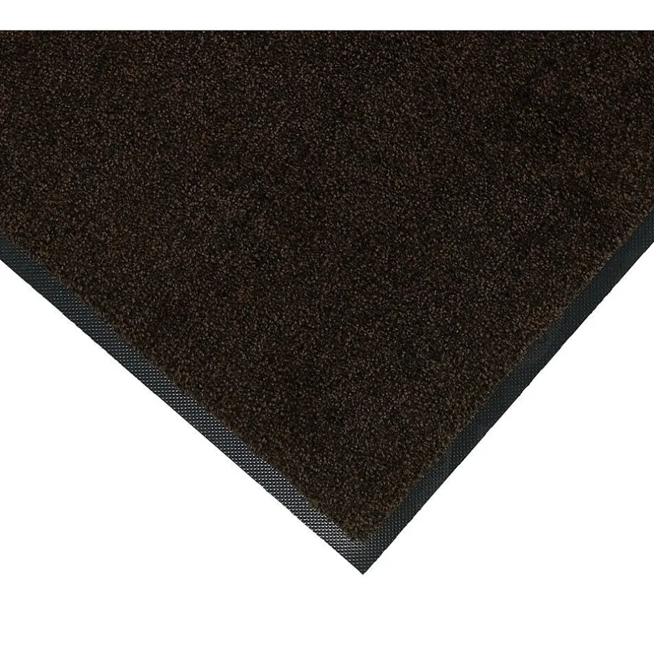 Floor Mats<M + A Matting Anderson Colorstar™ Plush Nylon Indoor Wiper Mat, 4' x 6', Brown/Black