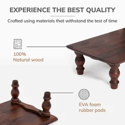 Anji Mountain Acacia Wood Monitor Stand, Up to 32