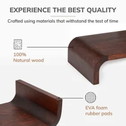 Anji Mountain Mango Wood Monitor Stand, Up to 32